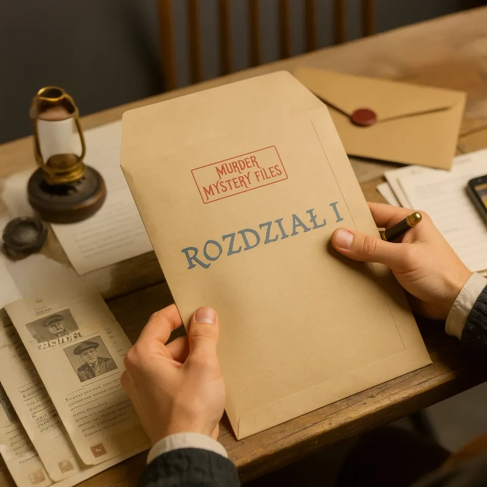 Hands holding an envelope marked Chapter I